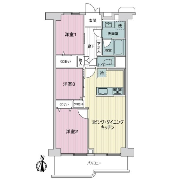 南六郷第１スカイハイツ 間取図