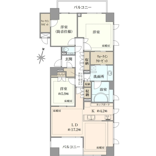 グレンパーク駒場 間取図