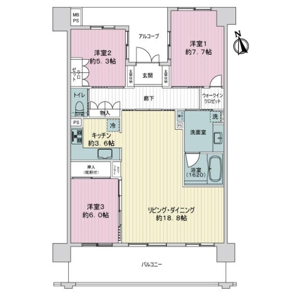 グランレグナス 間取図