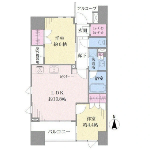 イクシア横浜鶴見 間取図