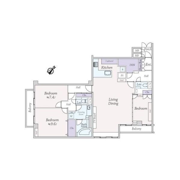 トーカンマンション南青山 間取図