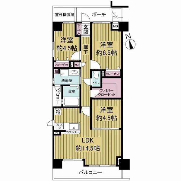 エス・バイ・エルマンション天王寺北 間取図