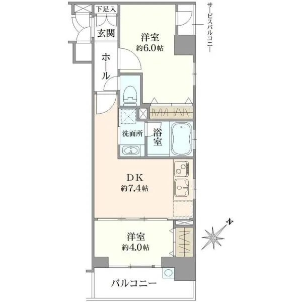 エステムプラザ凌雲閣 間取図