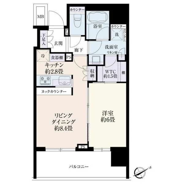 パークホームズ阿佐ヶ谷サウス 間取図