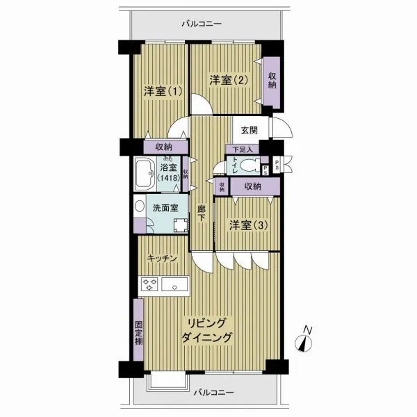 ルネ門前仲町 間取図