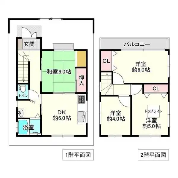 西宮市津門川町 間取図