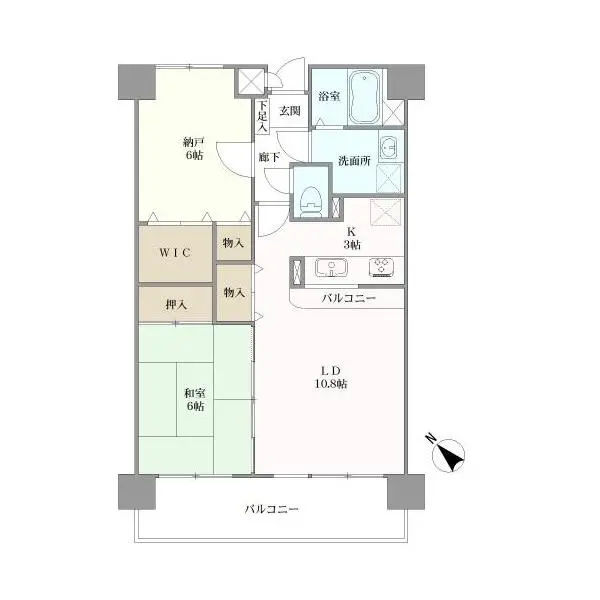 シャルマンフジ・リッツ夕陽丘 間取図