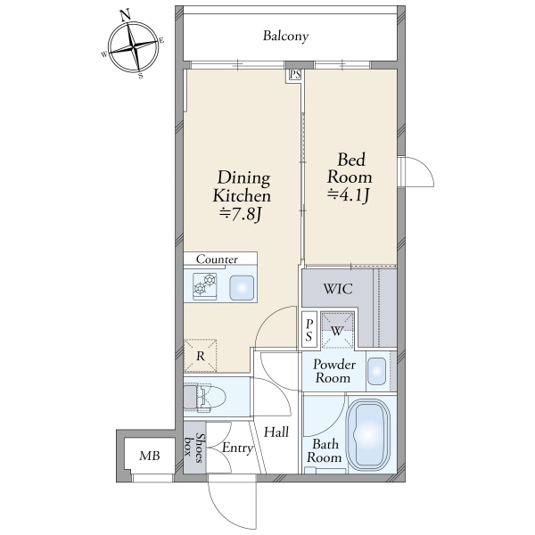 アンベリール墨田III 間取図
