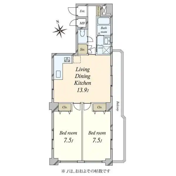 ヴェラハイツ大森 間取図