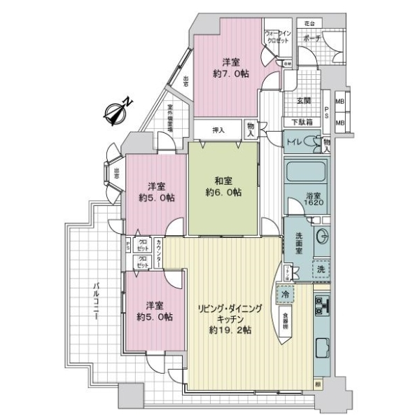 レクセルマンション高根公団 間取図