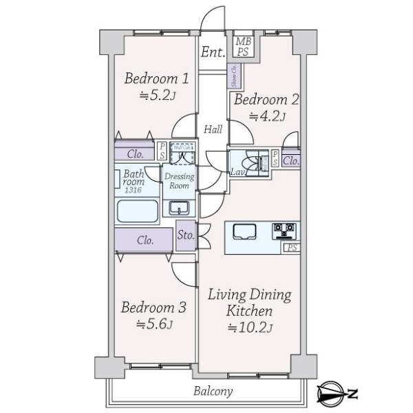 ライオンズアーバンシティ東陽町 間取図