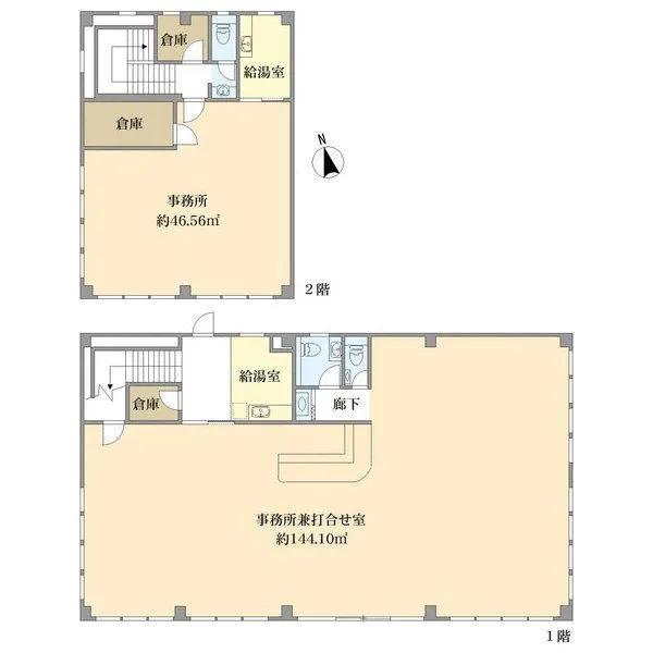 新座市野火止7丁目 事務所一棟 間取図