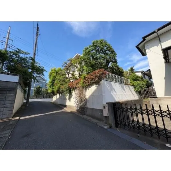 市川市北国分４丁目 前面道路含む現地写真