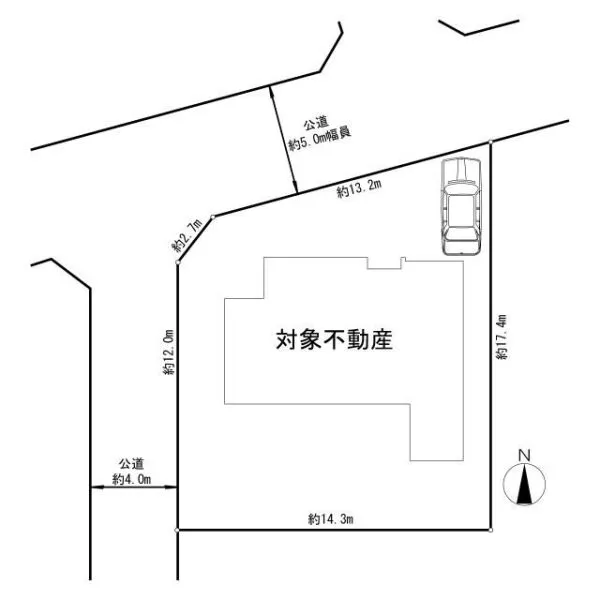 市川市北国分４丁目 区画図