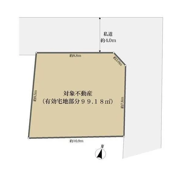 小平市小川町１丁目 区画図