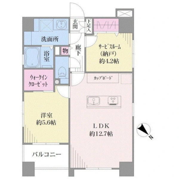 ヴェリィ川崎貝塚 間取図