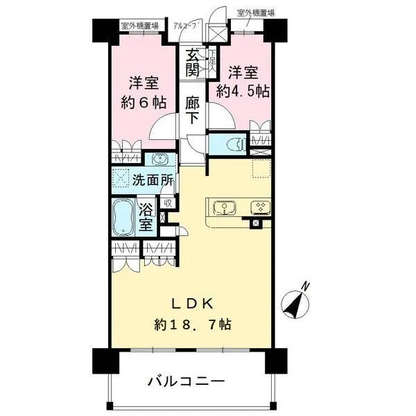 ワコーレ須磨ショアレーン 間取図