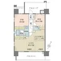プレサンスロジェ新梅田 南・西向き角住戸。約17帖の広々としたLDK。全居室に開口部があり開放感のある室内です。