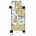ラシュレパーク放出ウエストプライム 間取図