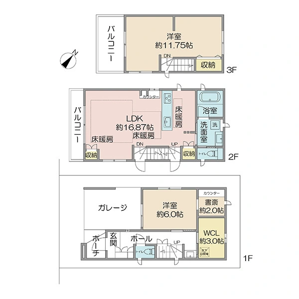 江戸川区北葛西１丁目 間取図