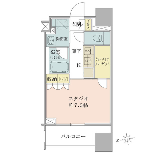 クラッシィハウス大手町 間取図