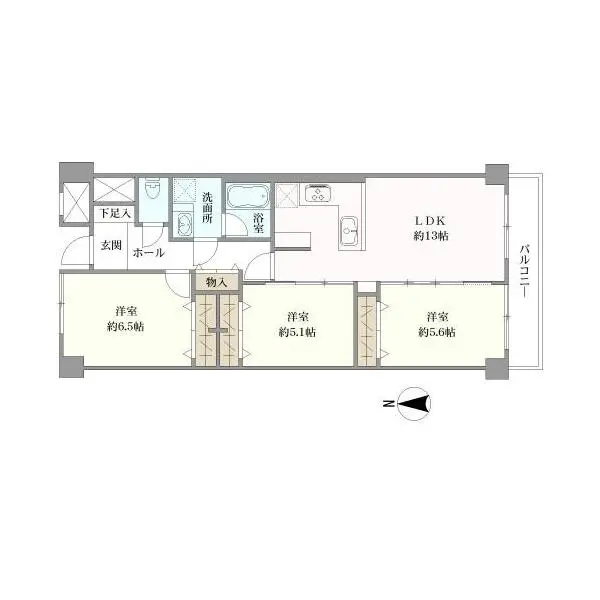 サニーウエル小杉 間取図