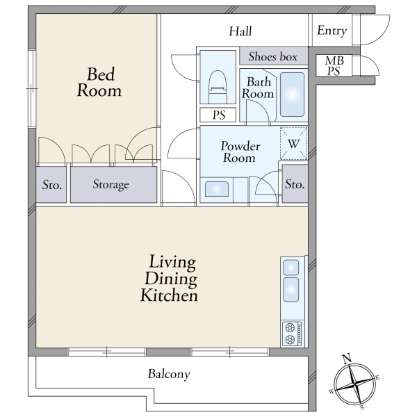ライオンズマンション新宿原町 間取図