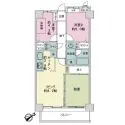 ライオンズマンション西船橋第５ 間取図