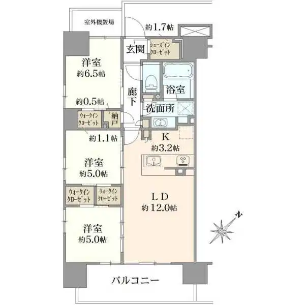 ザ・パークハウス相模大野 間取図