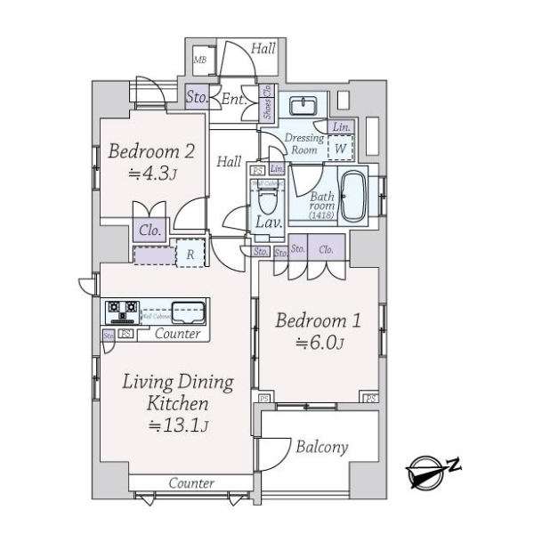 クラッシィハウス本郷コンフォルテ 間取図