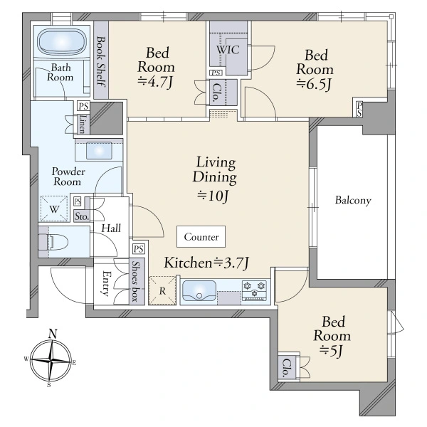 プラウド中央林間 間取図