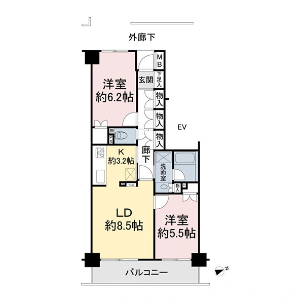 藤和シティコープ松戸ＩＩ 間取図