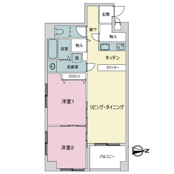 財形久屋セントラルハイツ 間取図