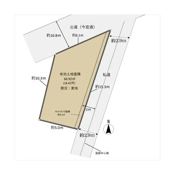 京都市北区紫竹西高縄町 間取図