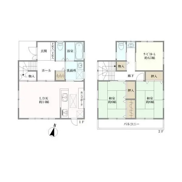 綾瀬市大上３丁目 間取図