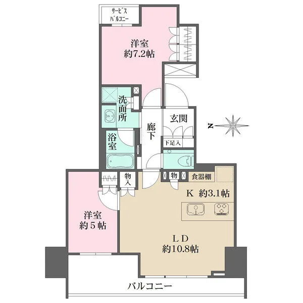 プレミスト北品川 間取図