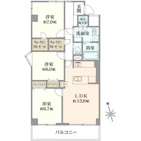 市川ガーデニア 間取図