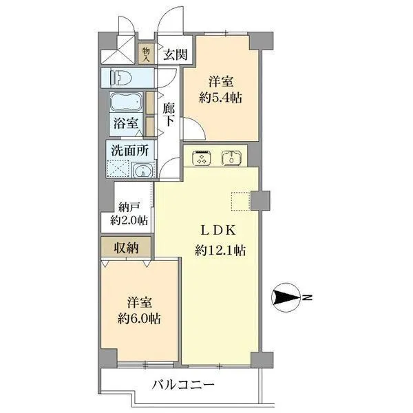 ニューライフマンション藤の森 間取図(平面図)