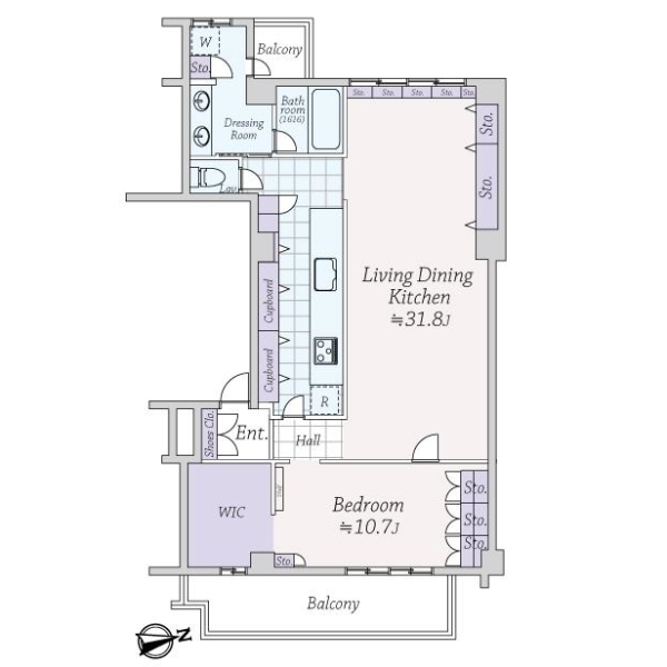 ドルフ高輪 間取図