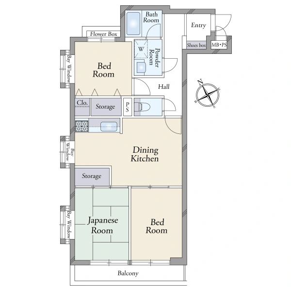 ライオンズマンション青葉台第３ 間取図