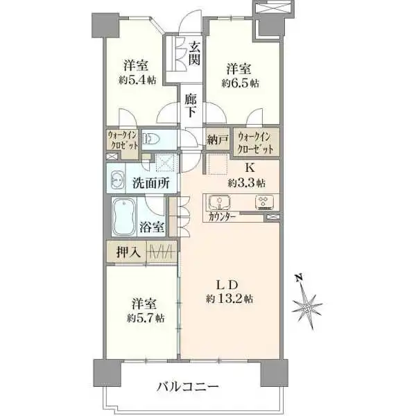 オハナ北習志野 間取図