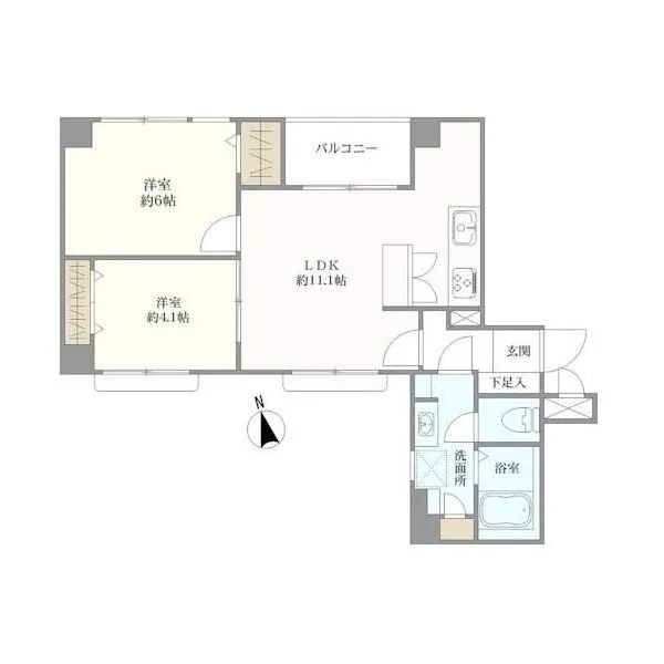 ヒラノ蔵前コープ 間取図