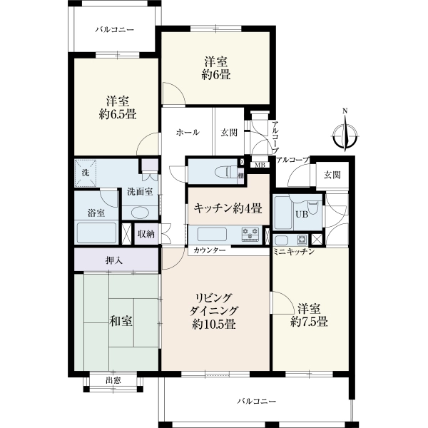 ベルコリーヌ南大沢 間取図