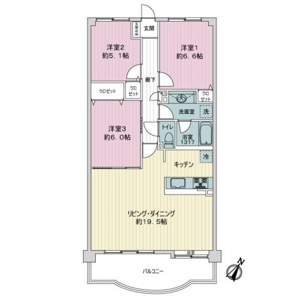 エクセル西千葉 間取図
