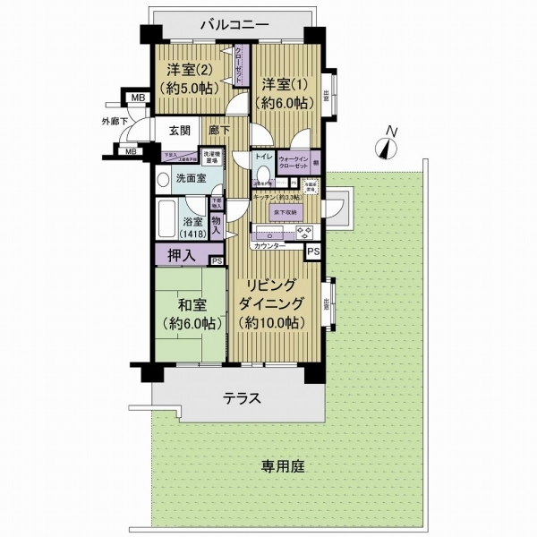 レクセルマンション北習志野 間取図