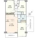 サザンコーポラスA棟 間取図