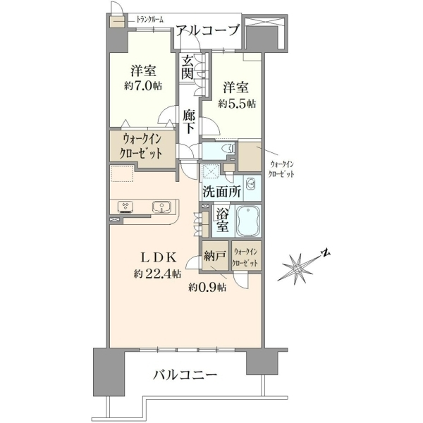 プラウドシティ大津京 間取図