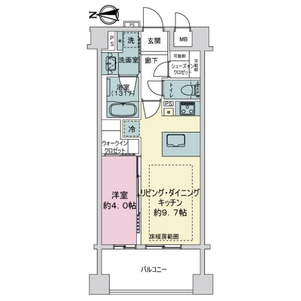 パラドール四条烏丸グレイス 間取図