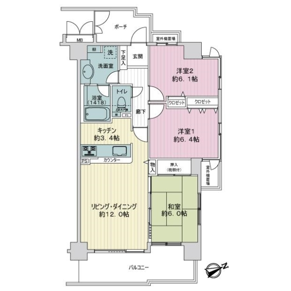 ザ・ヴィスタ大船 間取図