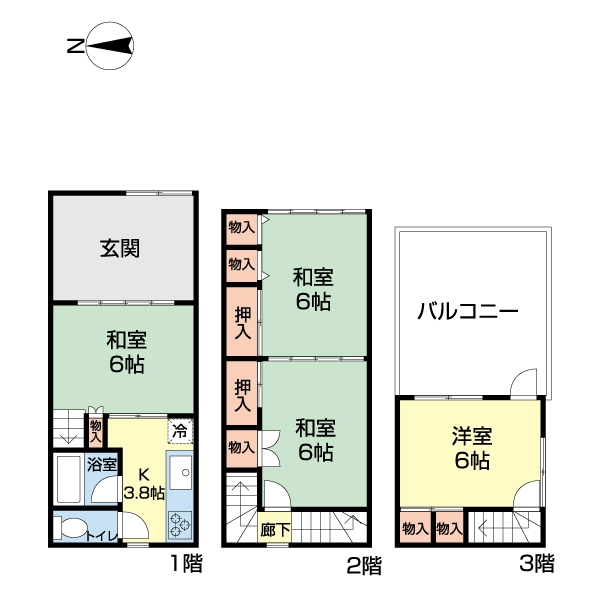 荒川区荒川３丁目 間取図